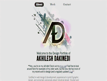 Tablet Screenshot of akhileshdakinedi.com